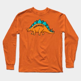 Awkward Stegosaurus Long Sleeve T-Shirt